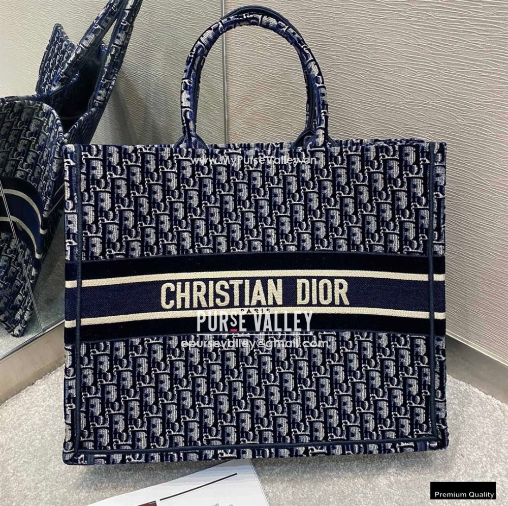 AUTH Dior 30 Montaigne Bag - Indigo Blue Gradient Calfskin