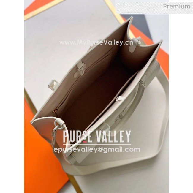 Louis Vuitton Lockme Tote MM Bag in Grainy Calfskin M55846 White 2020 (K-20060313) [fab-71687 ...
