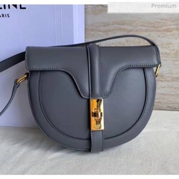 Celine Small Besace 16 Bag in Natural Calfskin Grey 2020 (XLD-20060828)